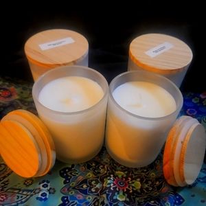 Coconut and Soy Candles With Lid Highly Fragranced.